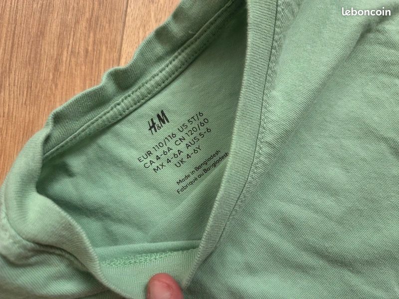 2 t-shirts h&m 4/6A (image 4)