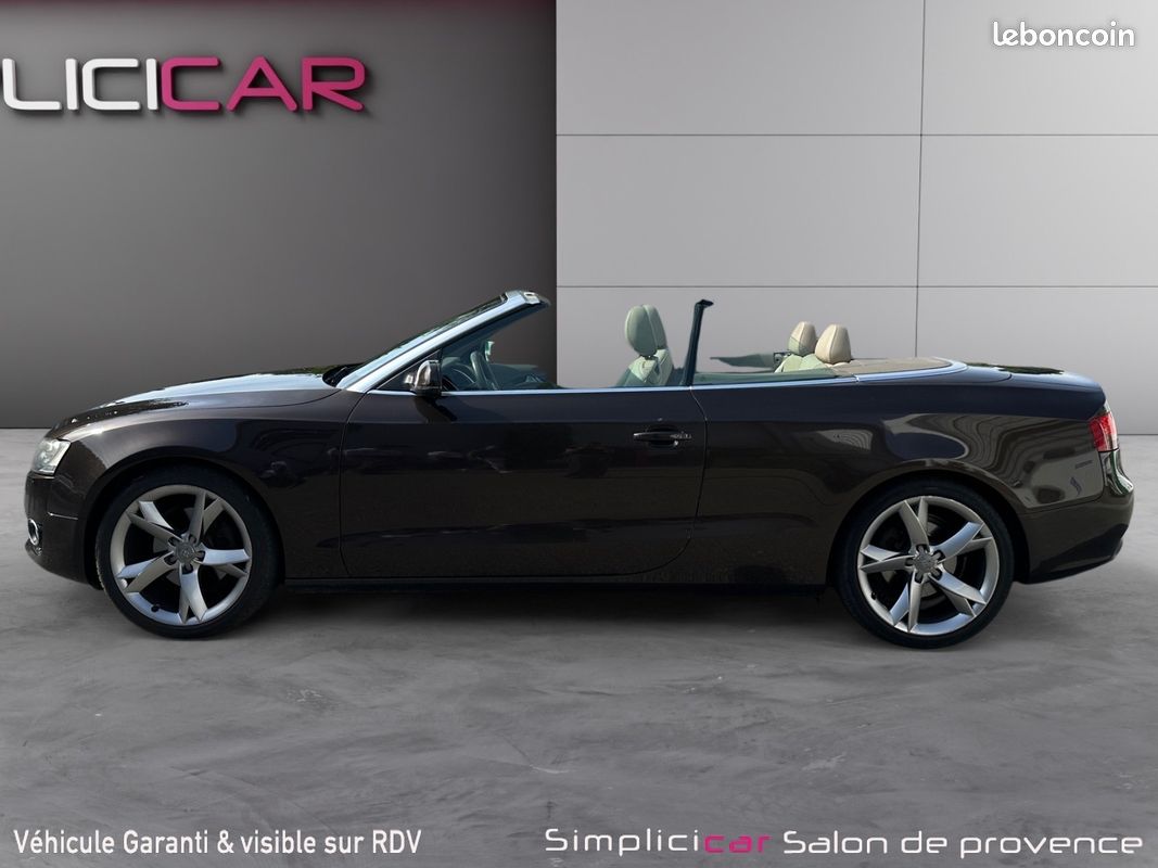 AUDI A5 DECAPOTABLE 2.0 TDI 177Ch - Radar Ar - Sièges Chauffants - Garantie 12 mois - (image 6)