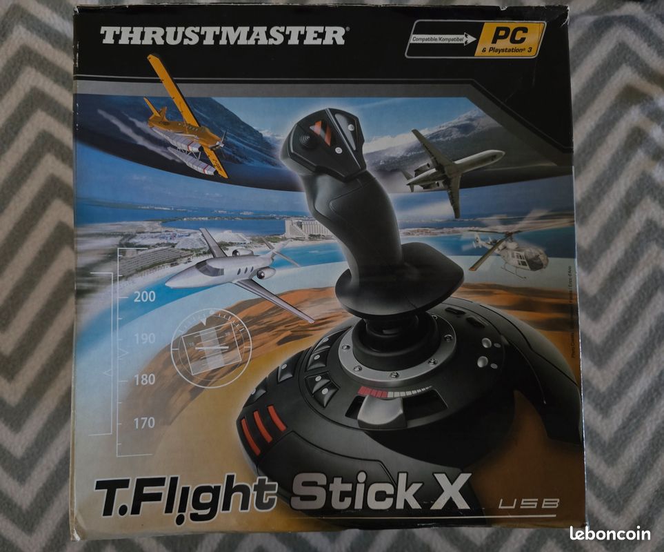 Manette TRUSTMASTER avec 2 jeux sous blister Microsoft PARIS et Fligt Simulator (image 1)