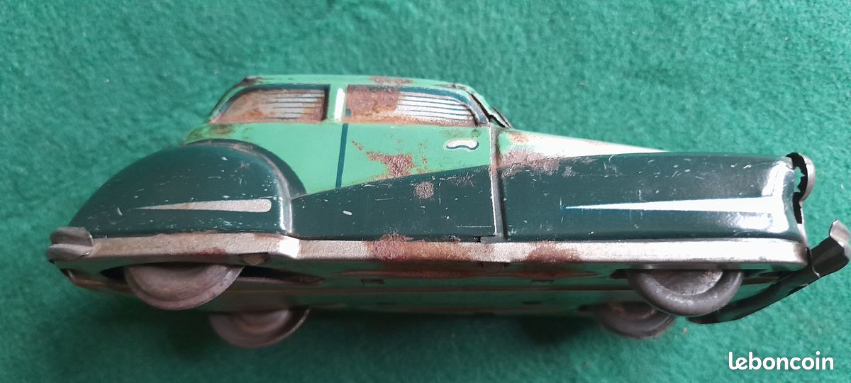 Voiture Mécanique Joustra Auto Miracle 1959 – Jouet Ancien En Tôle – France – Collection