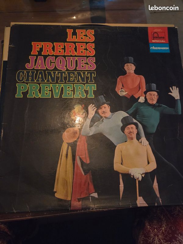 Vynile les frères Jacques chantent Jacques Prevert (image 1)