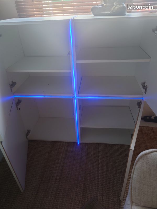 Meuble LED laqué blanc (image 20)
