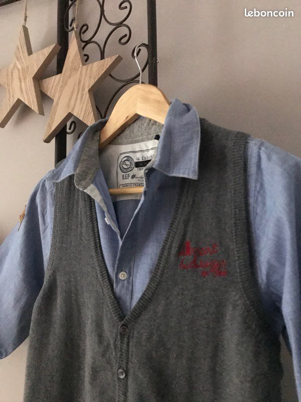 Chemise et gilet IKKS garçon (Junior:S) -evaloire (image 3)
