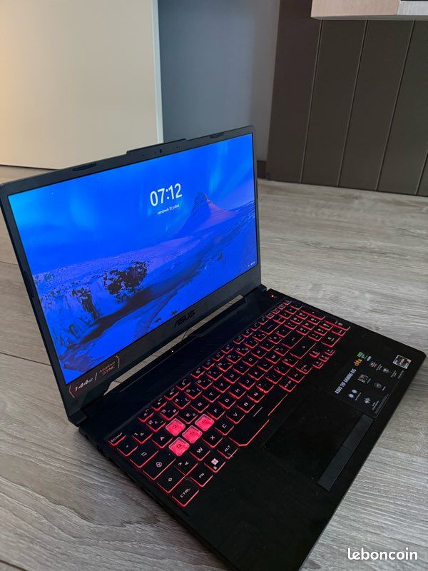 PC Portable Gamer ASUS TUF Gaming A15 – Ryzen 5 – RTX 3050 – 16 Go RAM – SSD 512 Go – Écran 144 Hz (image 1)