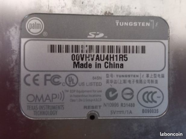 PDA Palm Tungsten T5 D'occasion - Avec Câbles Et Documentation - Bon état