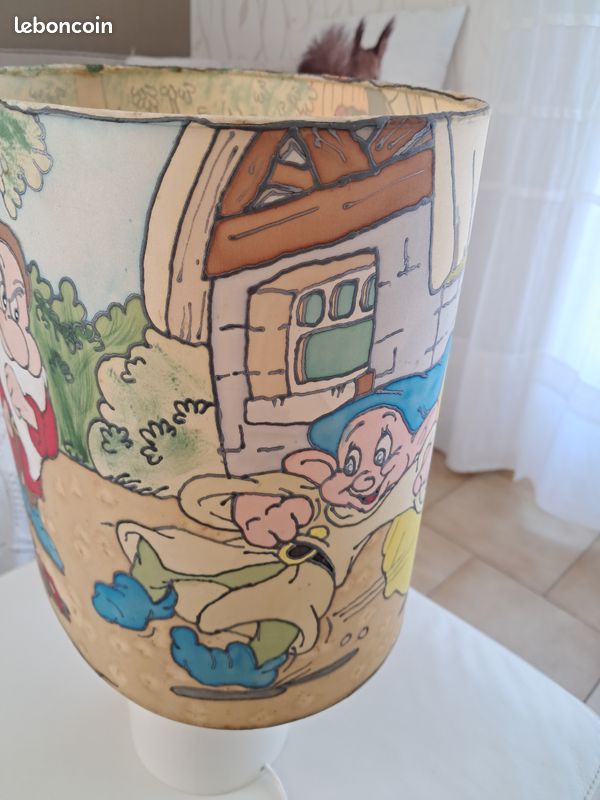 Belle lampe sur pied en bois peint (image 8)
