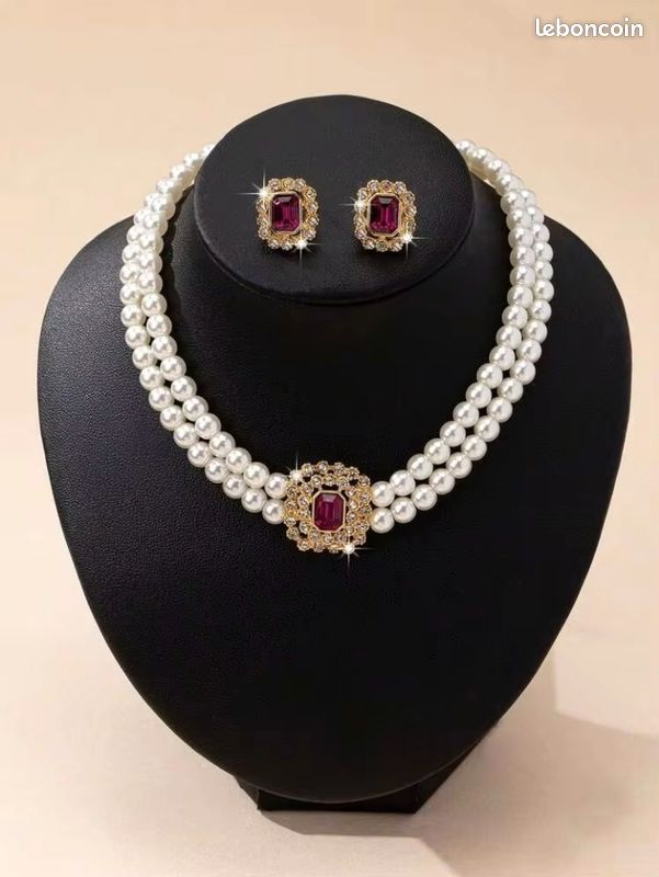 Parure bijoux fantaisie neuve (image 2)