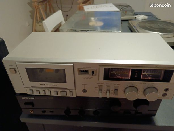 Platine Cassette Technics M-205 - Magnétophone K7, Argenté, Stéréo, Occasion