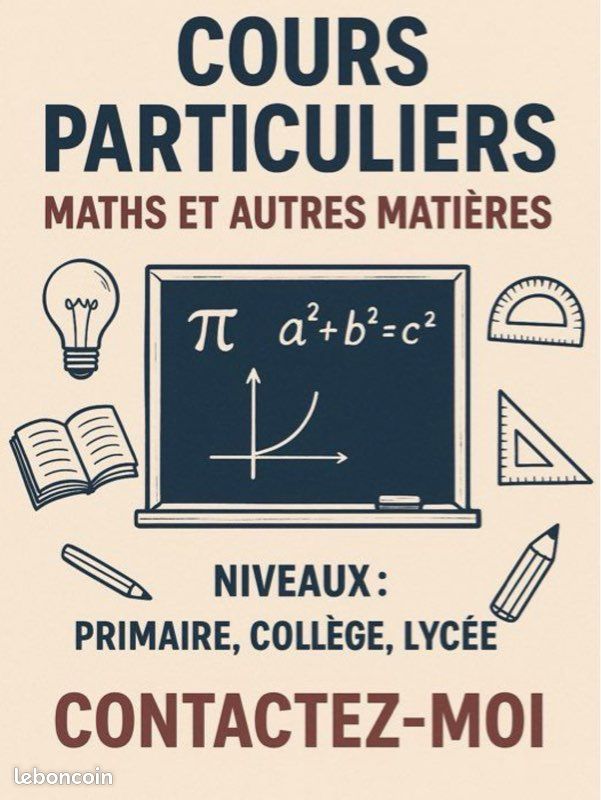 Cours particuliers physique svt maths (image 1)