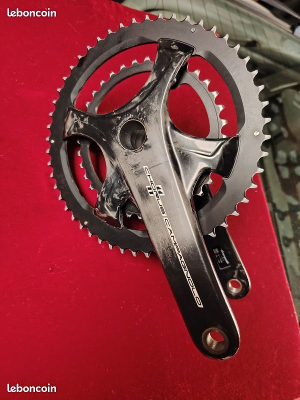 Pédalier Triple Campagnolo Record BSC Anglais - Vintage Années 60/70 - 116 Mm