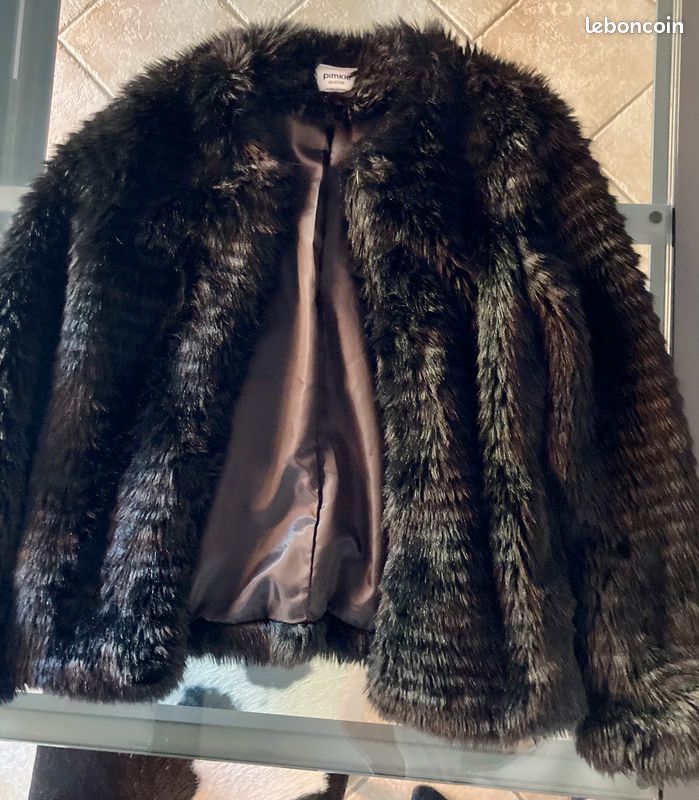 Fur Coat Manteau Court Fourrure Femme Manteau Court Manteau