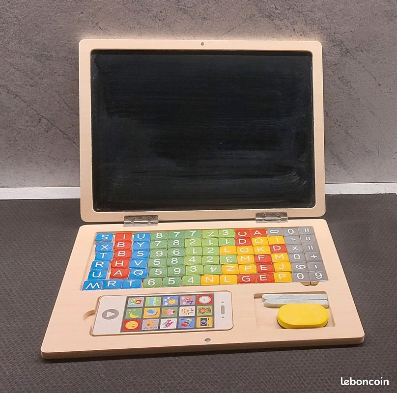 Ordinateur portable en bois dès 3 ans (image 2)