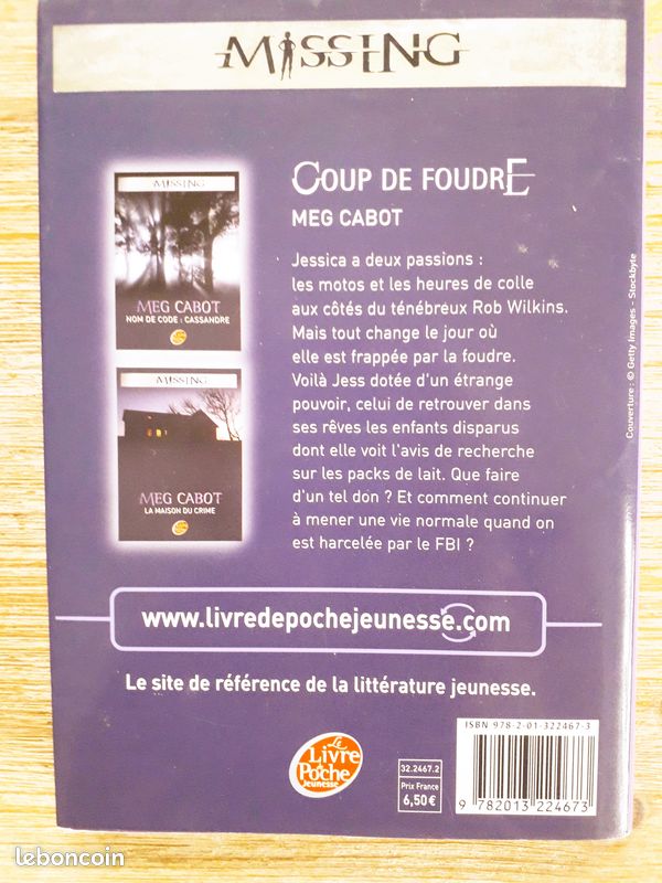 Lot de 4 romans "Missing" : tomes 1- 2- 3 et 4, Meg Cabot, 12 ans et + (image 2)