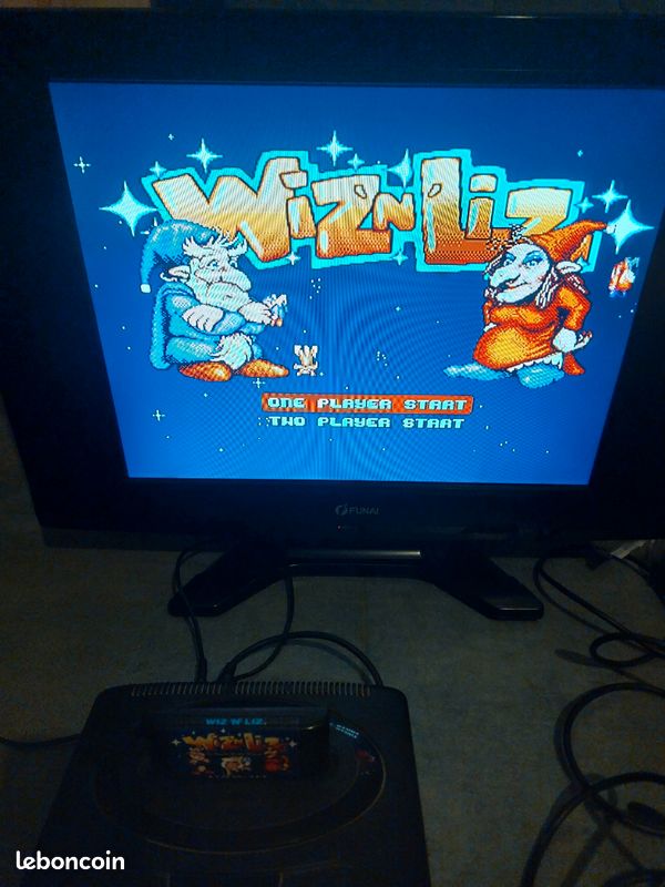 Jeu Sega Megadrive - Wiz'n'Liz Complet (Boîte + Notice) - Édition PAL 1993, Très Bon état