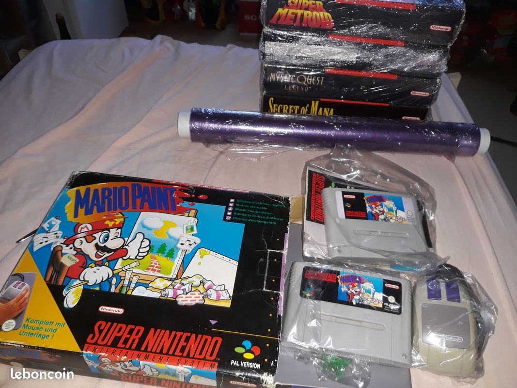 Big box mario paint snes (image 1)