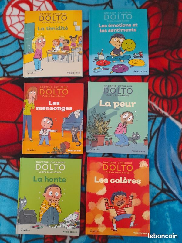 Lot de 6 livres NEUFS du Dr Catherine DOLTO pour enfants de 2 a 8 ans, sur les émotions : les mensonges, la honte, les colères, la peur, les émotions et les sentiments, la timidité NEUFS (image 1)