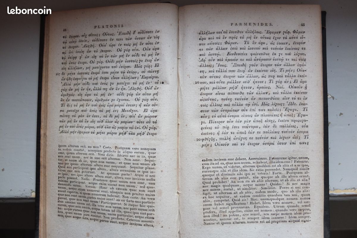 Livre Dialogues de Platon Berolini 1817 PLATONIS DIALOGI / Graece et Latine (image 2)