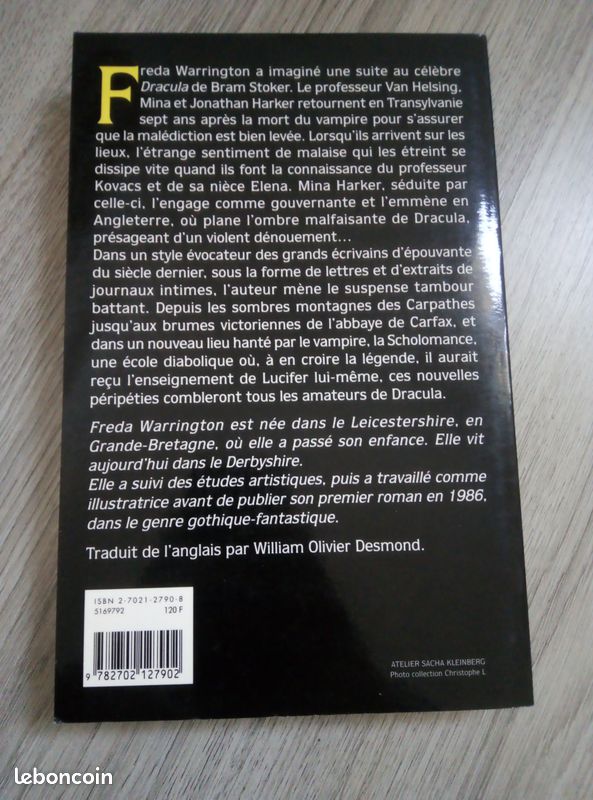 Freda Warrington Le retour de dracula (image 2)
