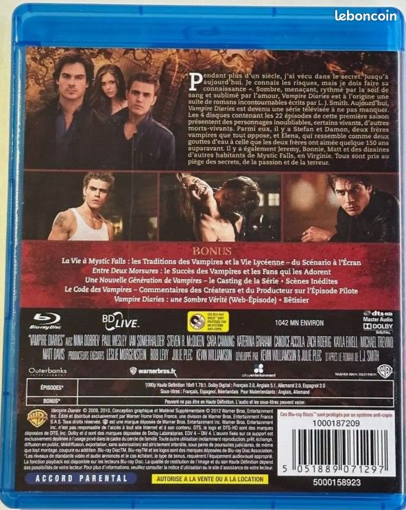 Vampire Diaries - Saison 1 (blu-ray) (image 2)