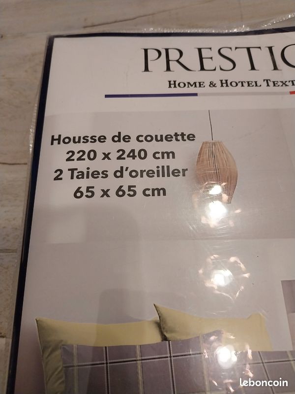 Parure de lit 2 personnes 220 x 240 Prestige Parure de lit 2 personnes 220 x 240 Prestige (image 2)