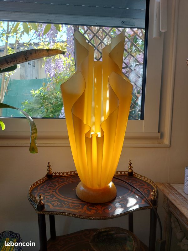 Lampe De Bureau Plastique Recyclé - Forme Organique Style Georgia Jacob - Multicolore