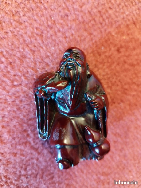 Lot de 2 statuettes Sages Chinois (image 2)