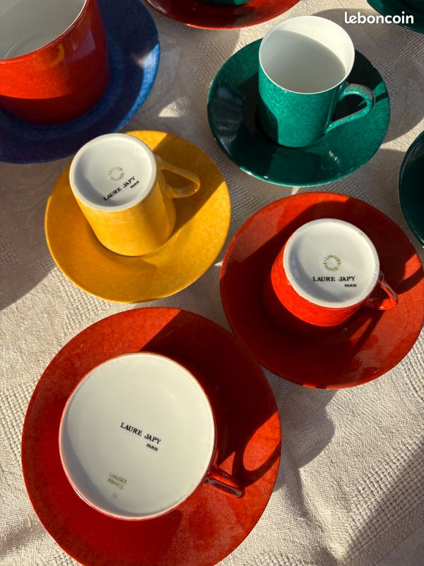 Service thé café Laure Japy porcelaine 9 pieces (image 3)