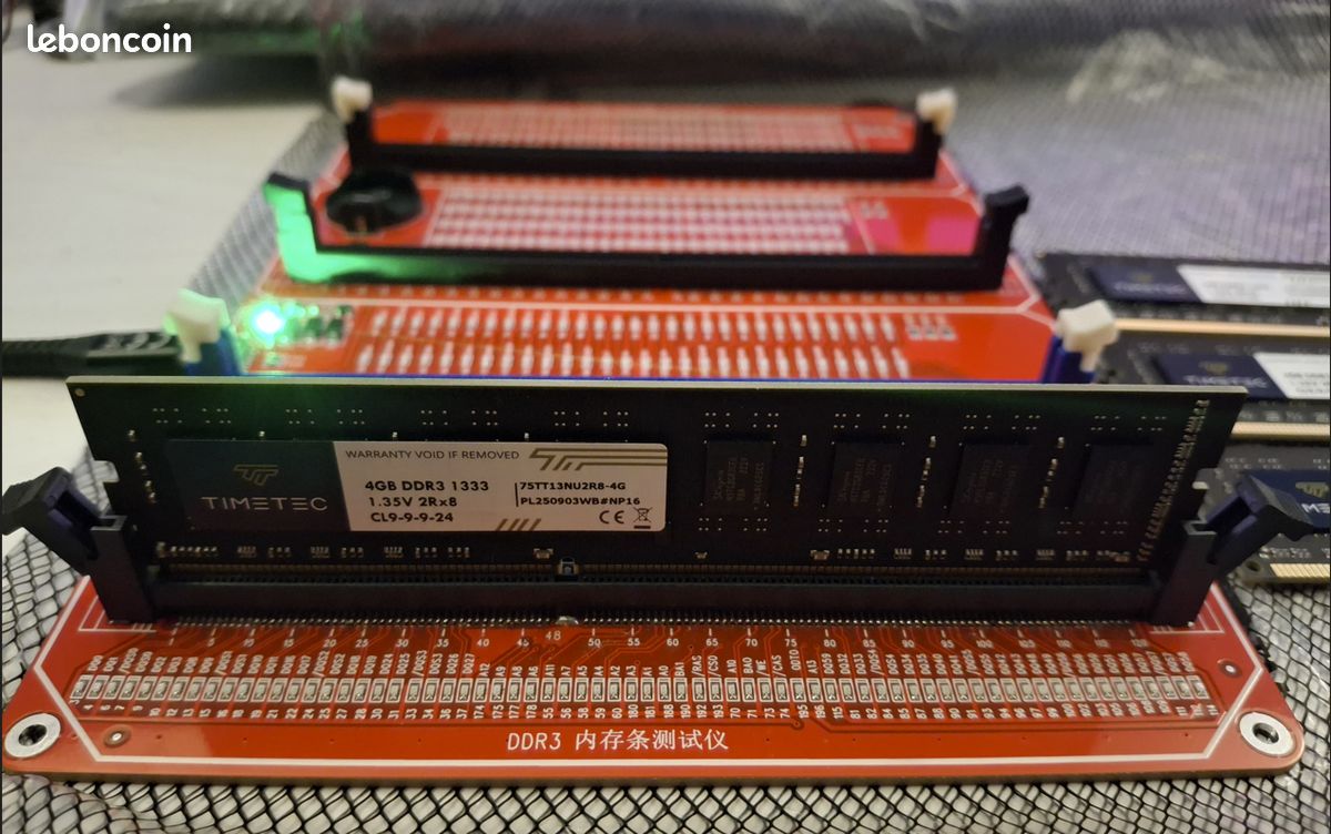 Timetec, 4 barrettes (UDIMM) RAM DDR3 - 16 Go (4x 4 Go), DDR3-1333, CL9-9-9-24, 1.35, Non-ECC (image 11)