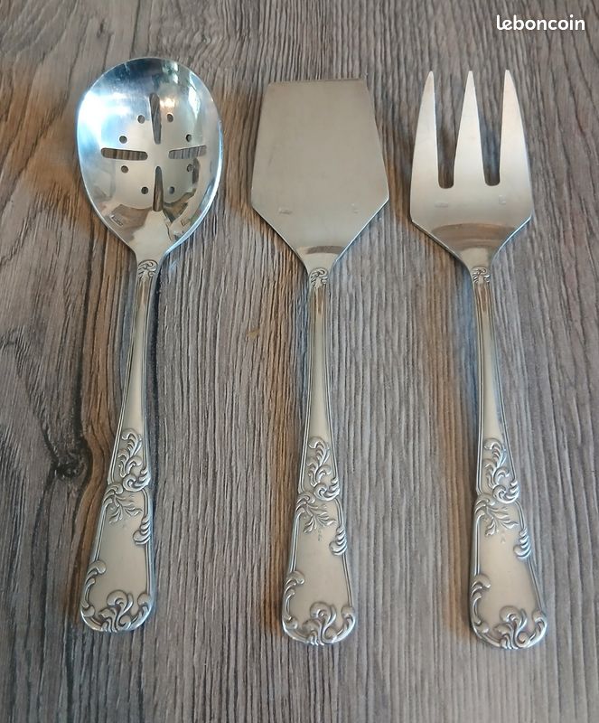 SERVICE A MIGNARDISES Hors D Oeuvre Ancien Argent Poincon Tete Homme