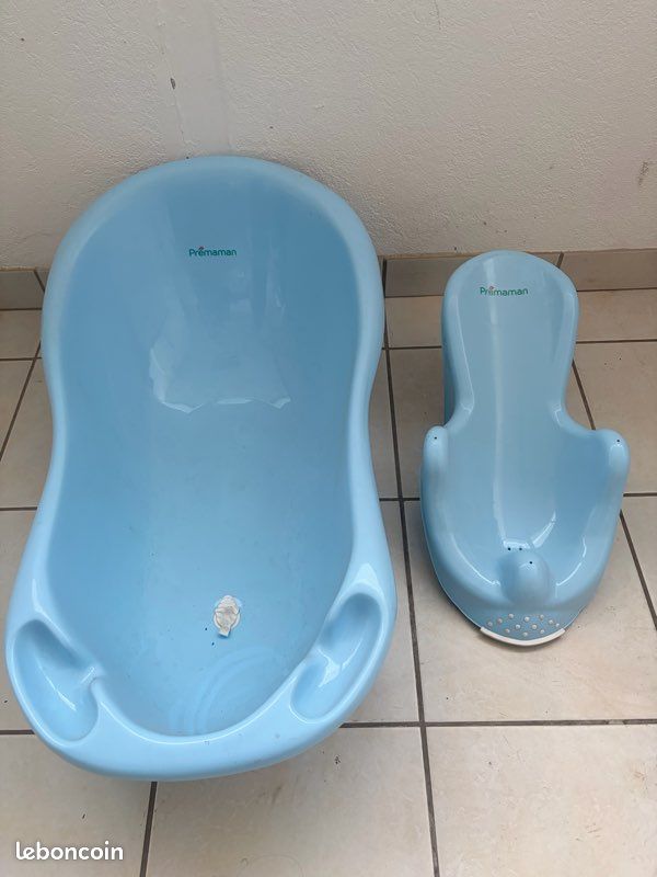 Baignoire bébé + transat – très bon état (image 1)