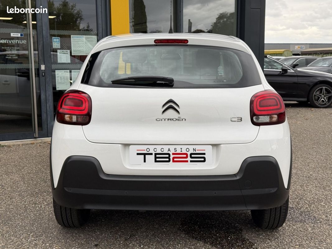 Citroën C3 Société (3) PureTech 82 BVM Feel / 2 places / 1ère main / TVA récupérable / Carplay (image 6)