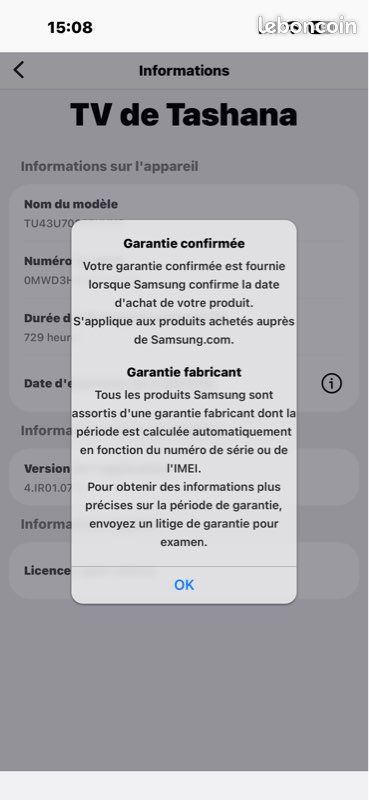 Télé Smart TV Samsung 43’ (image 6)