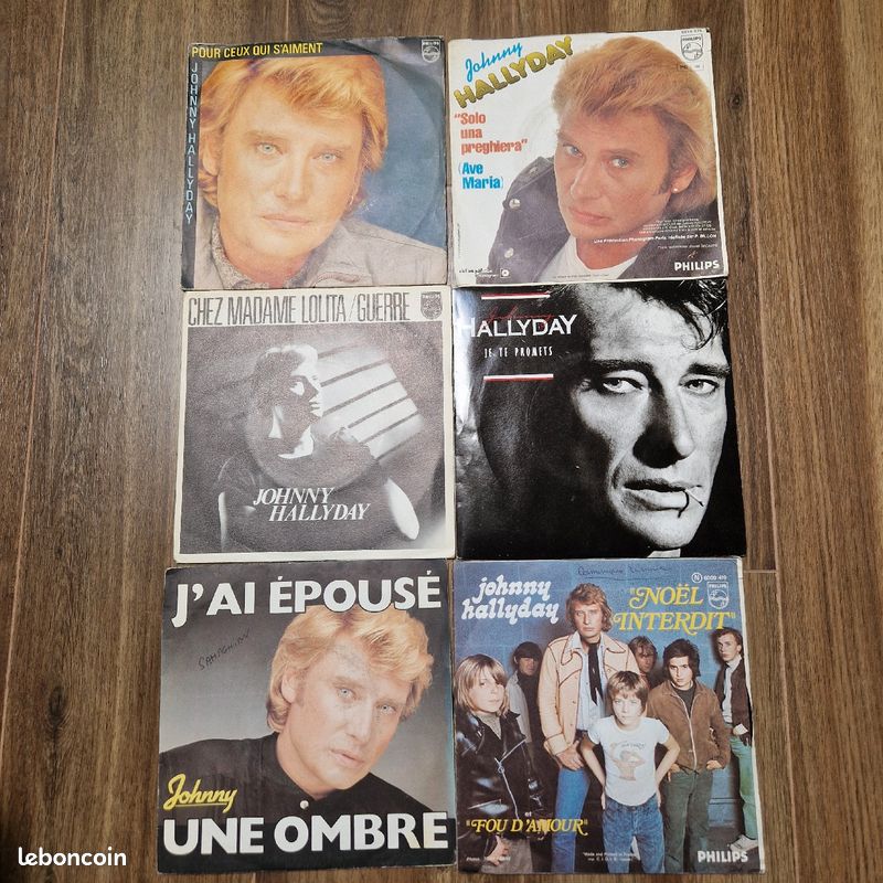 Vinyle Johnny Hallyday 45T (image 1)