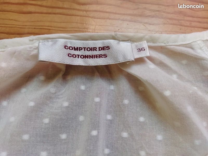 Haut Comptoir Des Cotonniers Taille 36 Anthracite - Occasion Très Bon état, 100% Coton