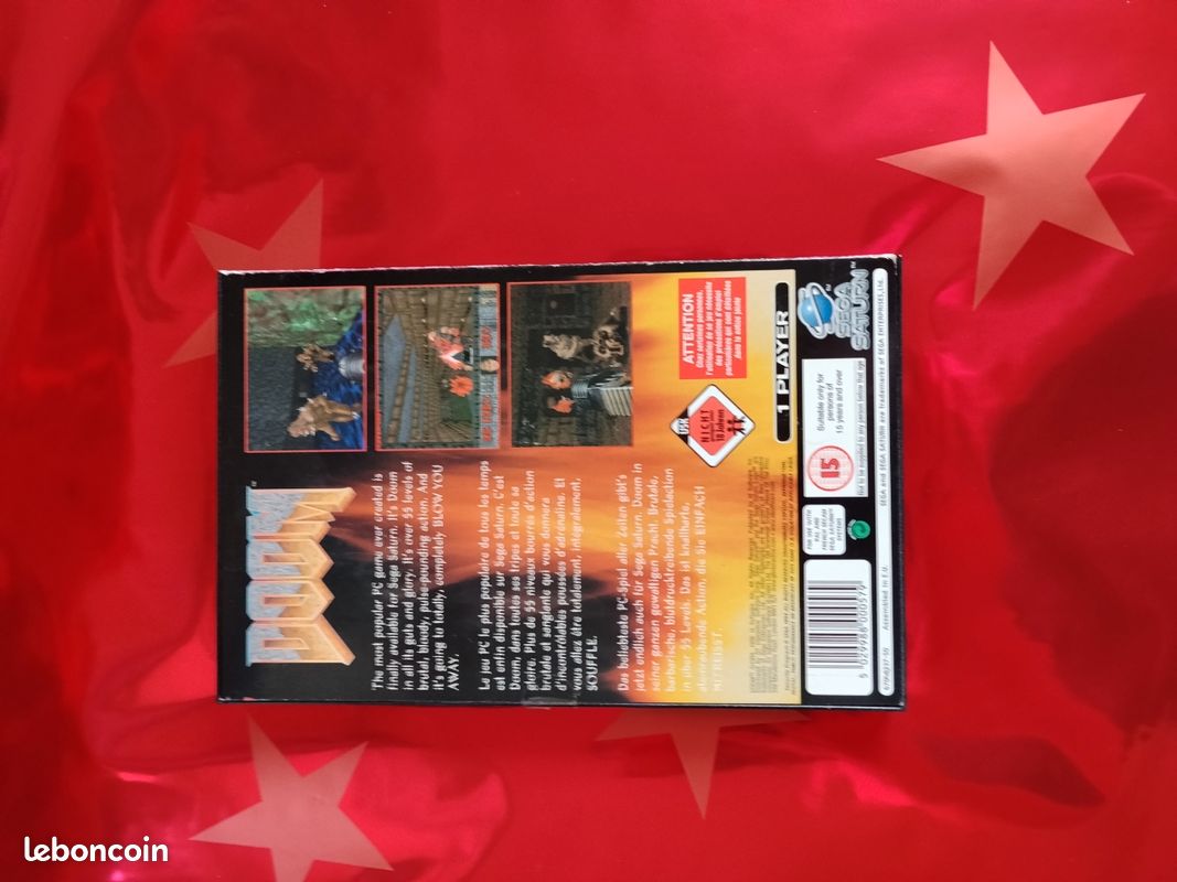 Doom Sur Sega Saturn - PAL Complet (CIB) - Très Bon état - Japon