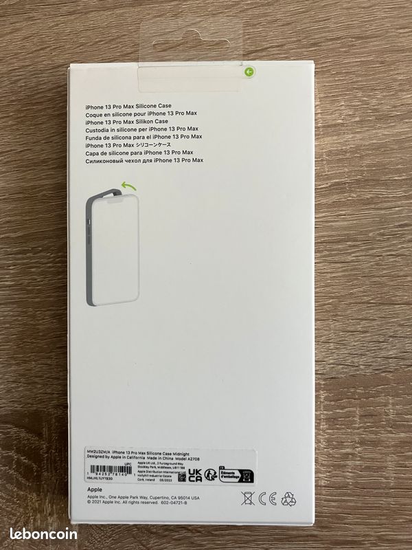 Coque en silicone avec MagSafe pour iPhone 13 Pro Max - Minuit (image 2)