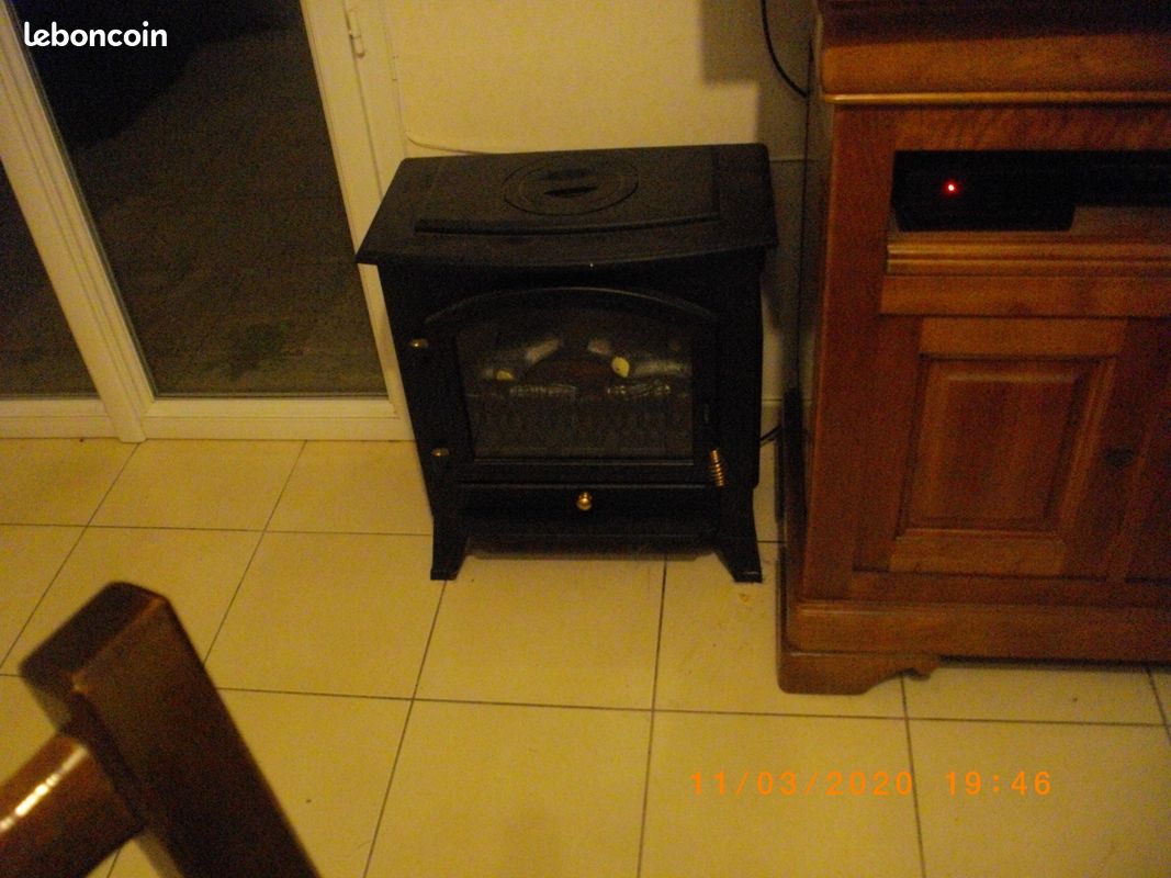 Poile électrique émitation cheminé (image 1)