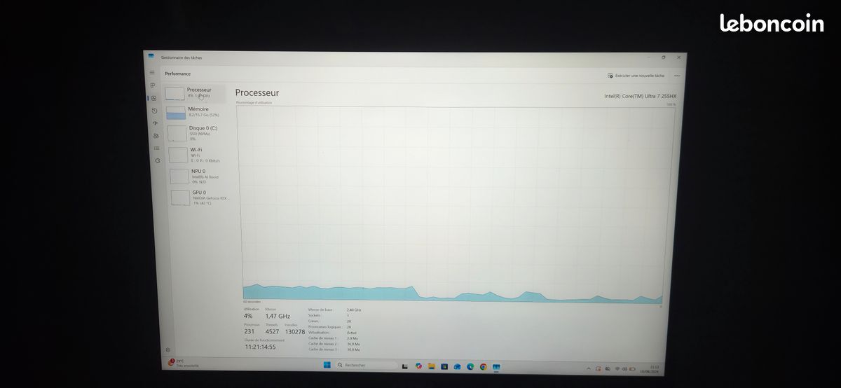 Pc portable msi crosshair 16 hx ultra core 7 255HX RTX 5070 8go vram (image 7)