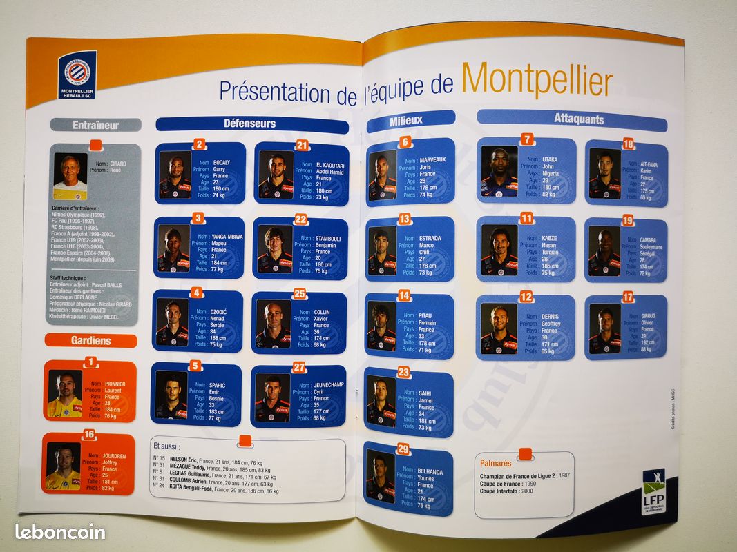 Programme Officiel – Finale Coupe De La Ligue 2011 – Marseille Vs Montpellier