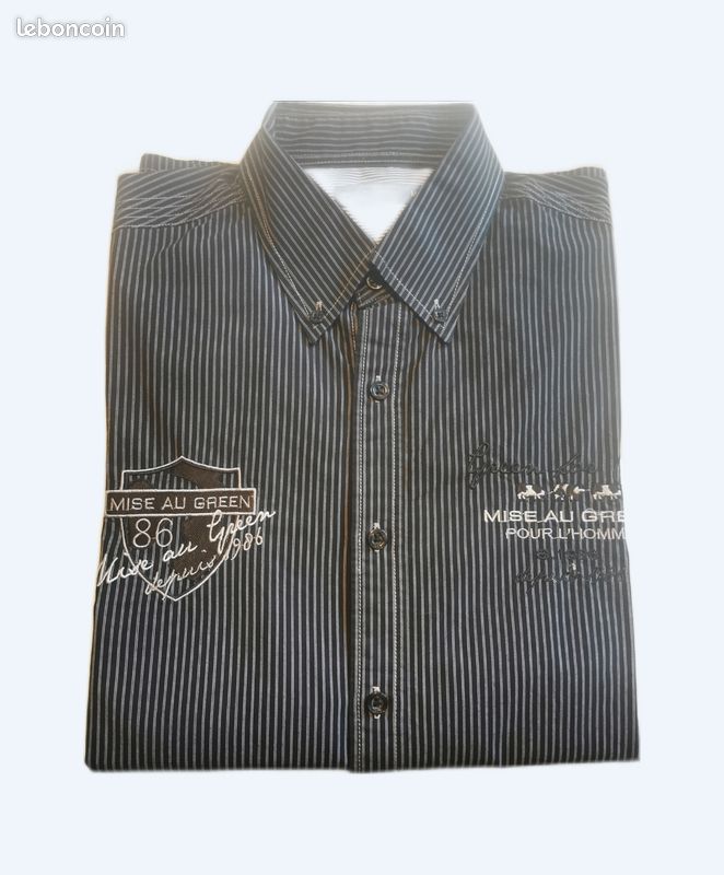 Chemise Mise Au Green Marron - Taille M - Occasion En Très Bon état - Col Boutonné Classique