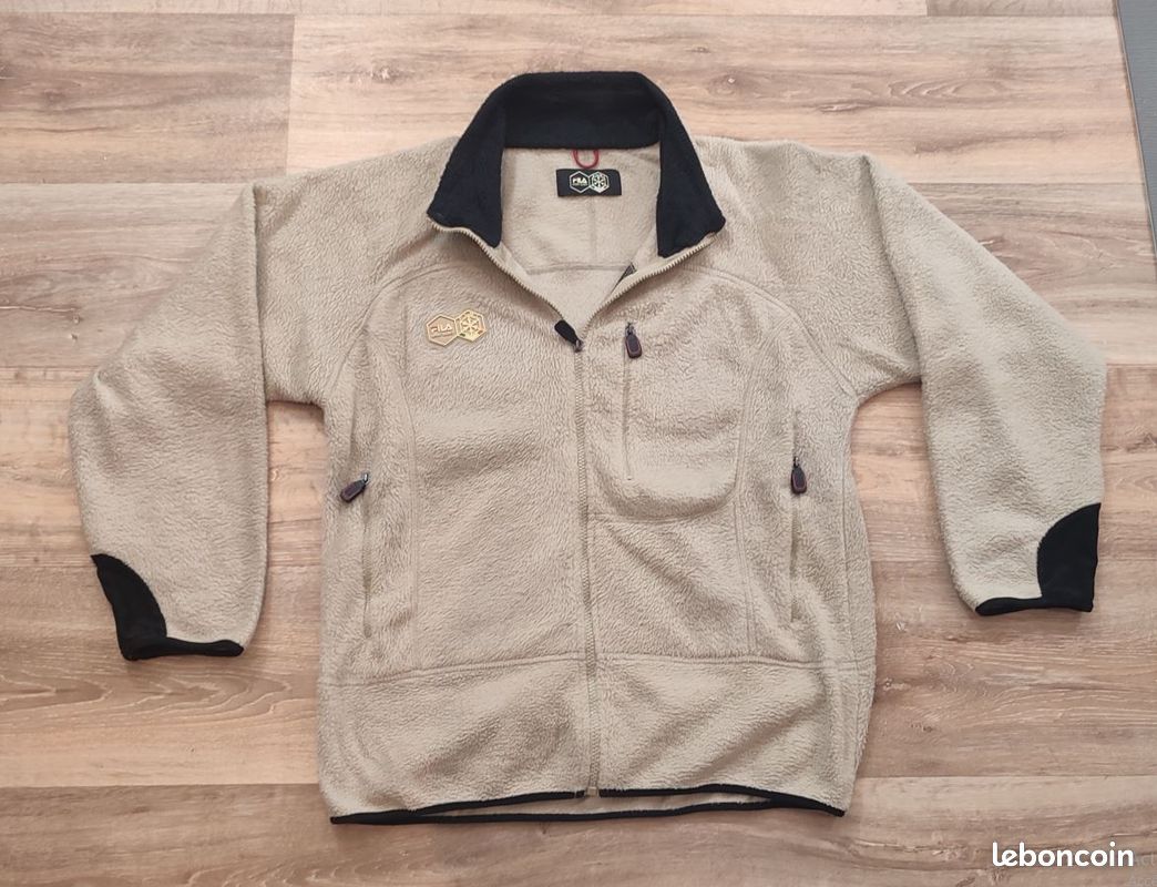 Pulls Gilets Sweat Fila Homme Pull Polaire Pull Fila Beige V