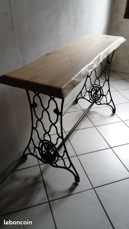 Console fer et bois pièce unique (image 1)