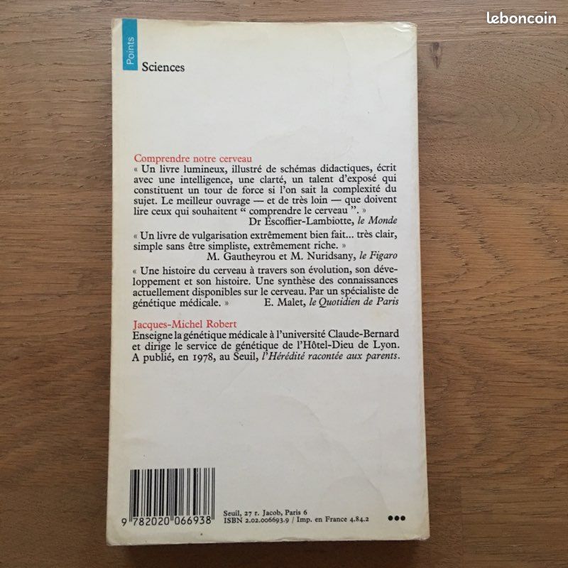 Livre Comprendre notre cerveau JM Robert (image 2)