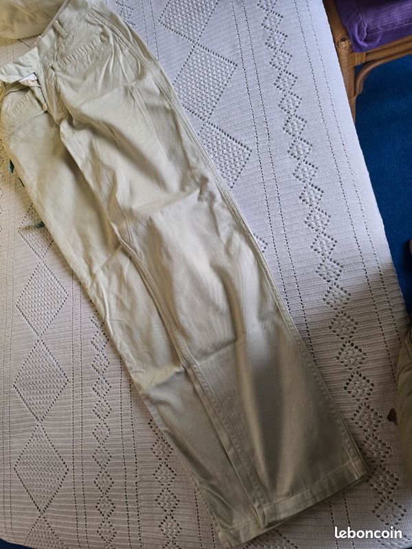 Pantalon beige clair (image 3)
