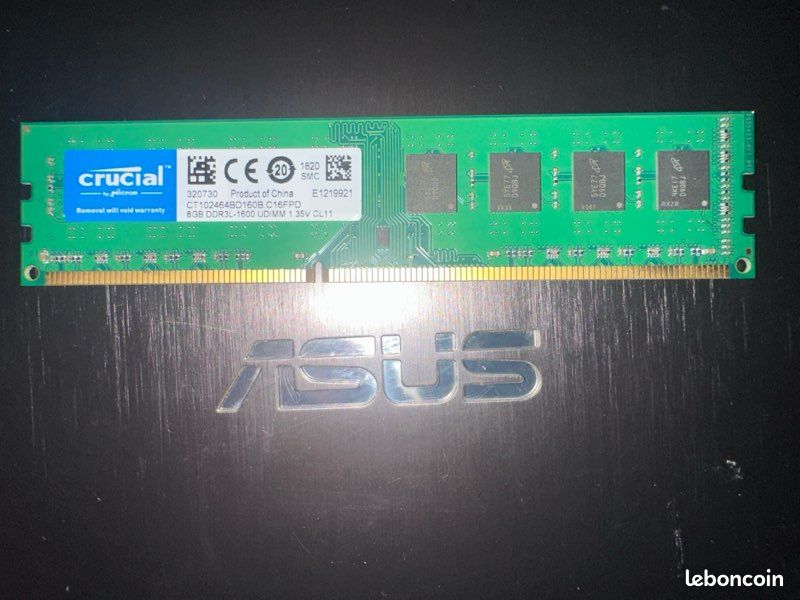 Ram 8GB Crucial DDR3L UDIMM (image 1)
