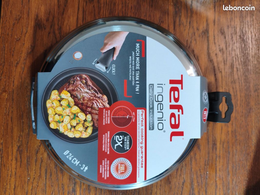 Tefal Ingenio Poêle 24 cm Antiadhésive, Non induction, Empilable
