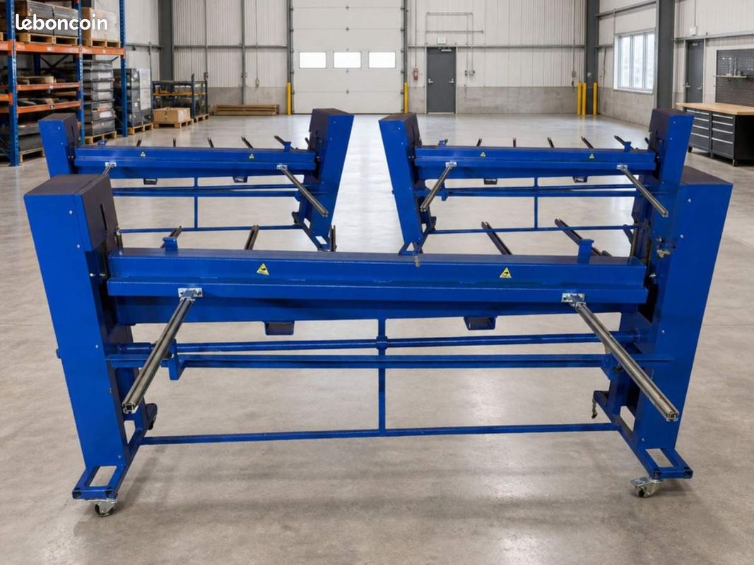 OUTILLAGE PRO : Cisaille guillotine manuelle 2m + Table avant avec rallonge, Coupe rectiligne, Butée de précision, Structure acier robuste (image 5)
