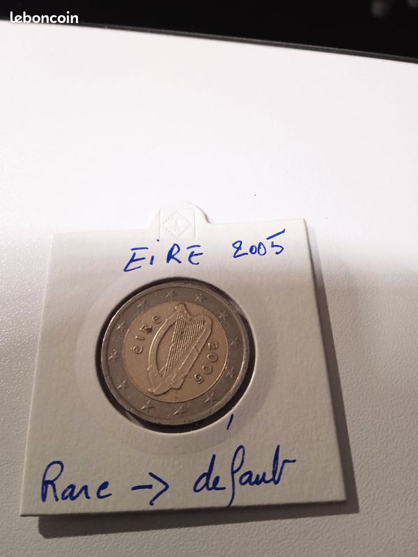 Piece 2 Euros Eire Année 2002 État : Fauté rare (image 1)