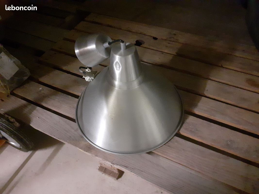 Lampe type atelier inox (image 1)