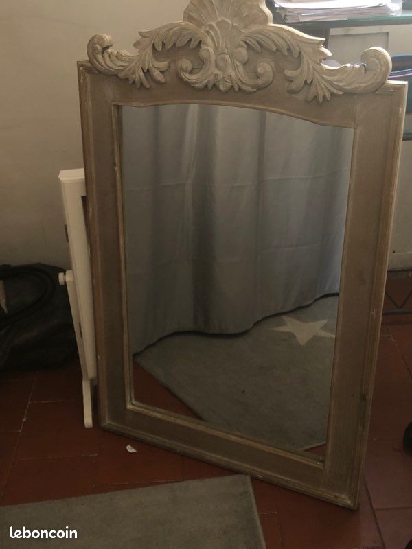 Grand miroir ancien (image 1)